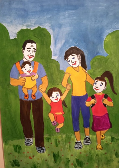 Выставка рисунков «Моя семья!».